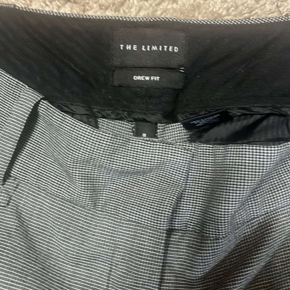 The Limited, black and white dress pants, Drew fit, perfect for work, size 8